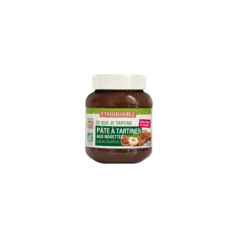 Pâte tartiner noisettes (Ethiquable) 350g