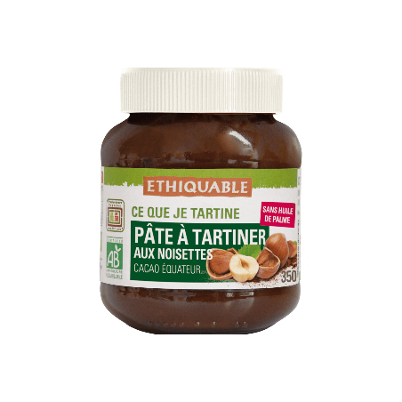 Pâte tartiner noisettes (Ethiquable) 350g
