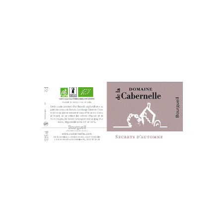 Bourgueil bio SecrAutm 2024 (Cabern) 75cl