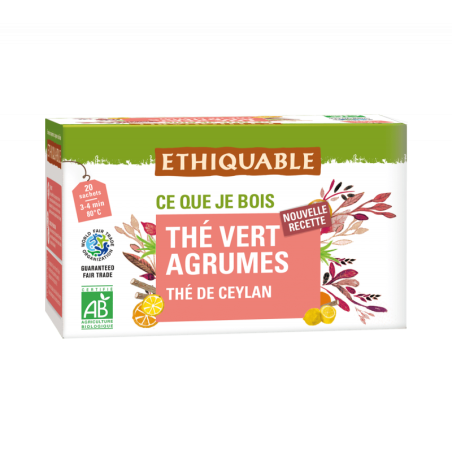 Thé vert agrumes (Ethiquable) 36g