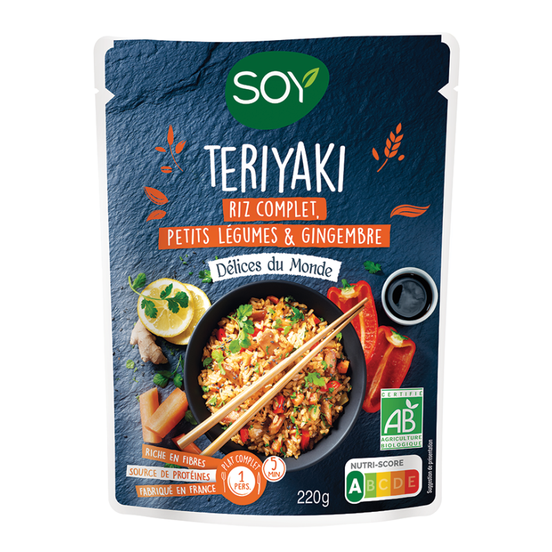 Cuisiné Teriyaki riz légumes gingembre (OAVFP) 220g
