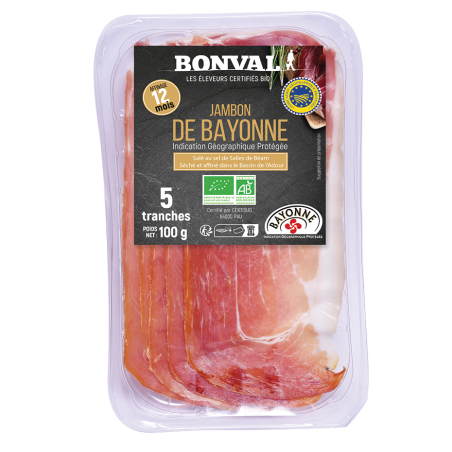 Jambon Bayonne IGP 12 mois (OAVFP) 100g