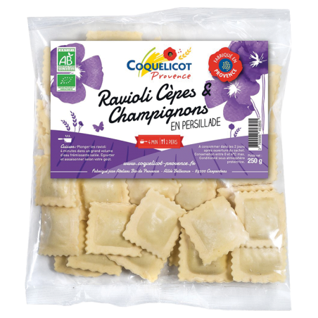 Ravioli frais cèpes champignons (OAVFP) 250g