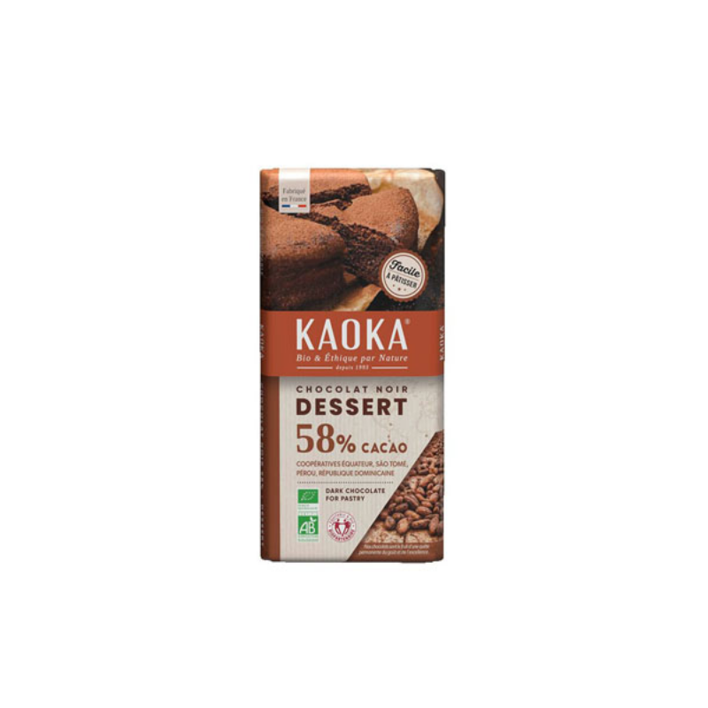 Chocolat noir 58% dessert (OAVFP) 200g