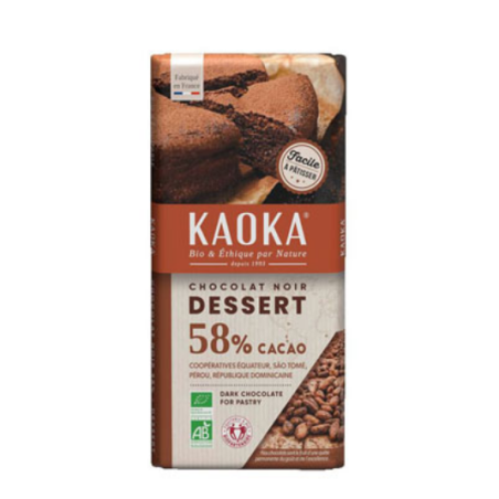 Chocolat noir 58% dessert (OAVFP) 200g