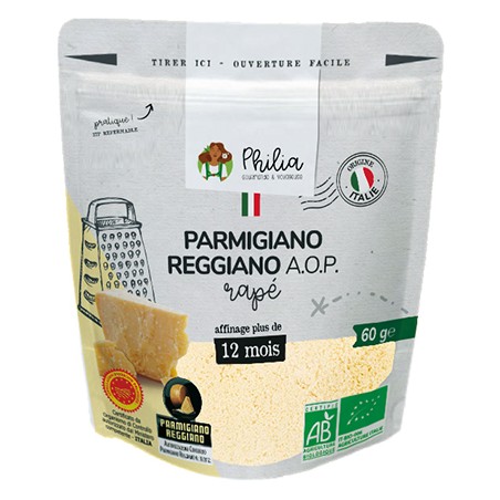 Parmesan reggiano râpé (Dynamis) 60g